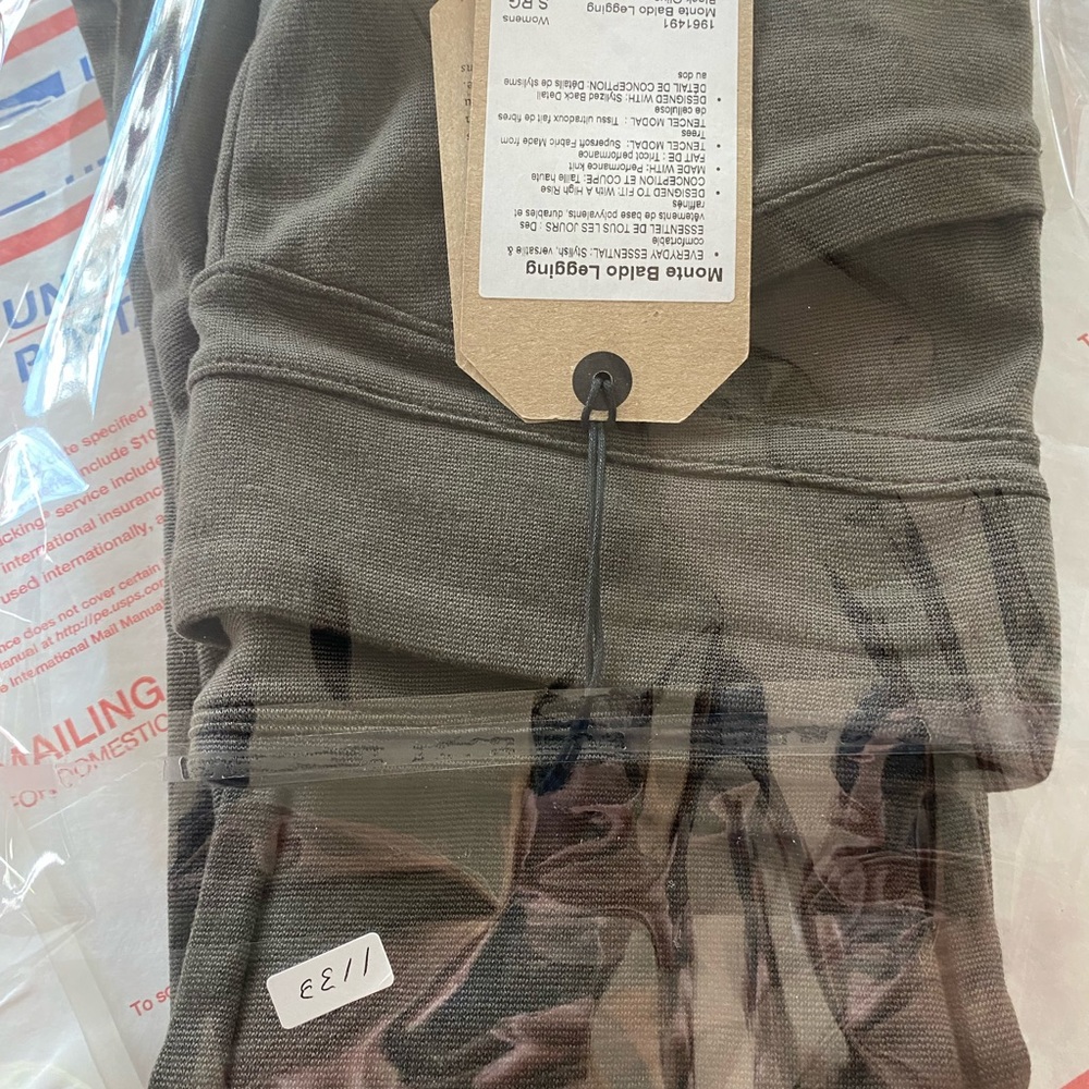 Prana Monte Baldo Olive Knit Leggings - Picture 8 of 9